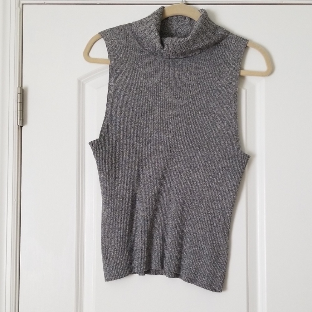 August silk turtleneck tank top xl